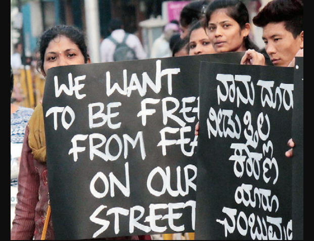 Women protest over harrassment